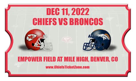 broncos vs chiefs tickets 2023